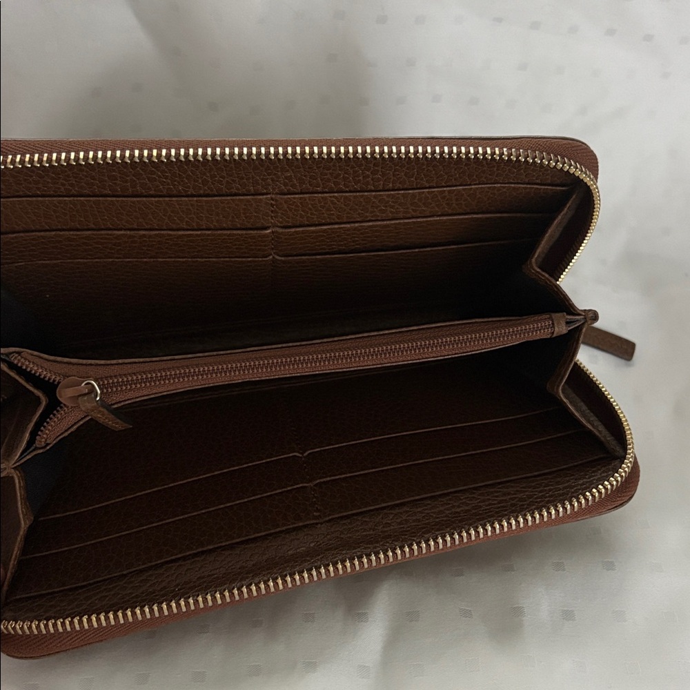 Gucci GG Canvas Monogram Zippy Long Wallet with COA - Picture 8 of 13
